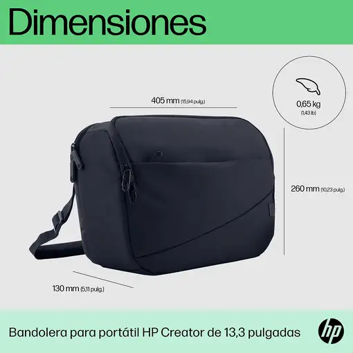 HP Bolsa tipo bandolera para portátil Creator de 13,3 pulgadas