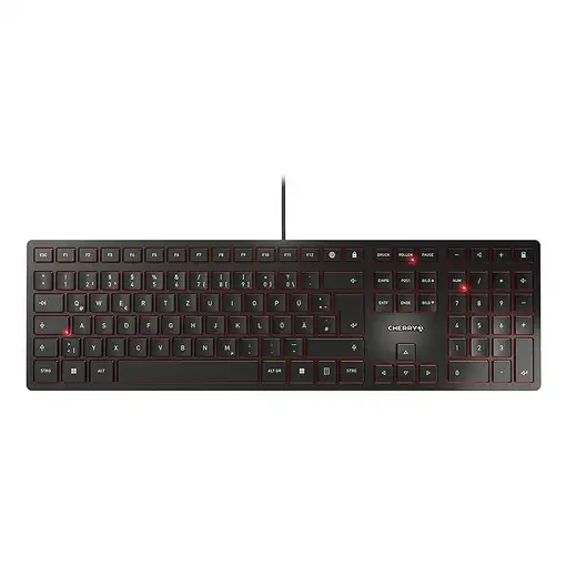 CHERRY KC 6000 Slim teclado Universal USB QWERTZ Alemán Negro