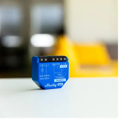 Shelly 1 Gen3 Interruptor inteligente 1P Azul