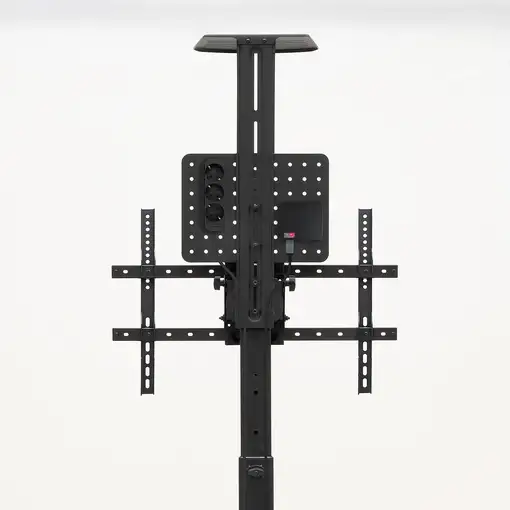 TooQ “COMETA” Soporte de Suelo con Ruedas con Regulación de Altura para Pantallas