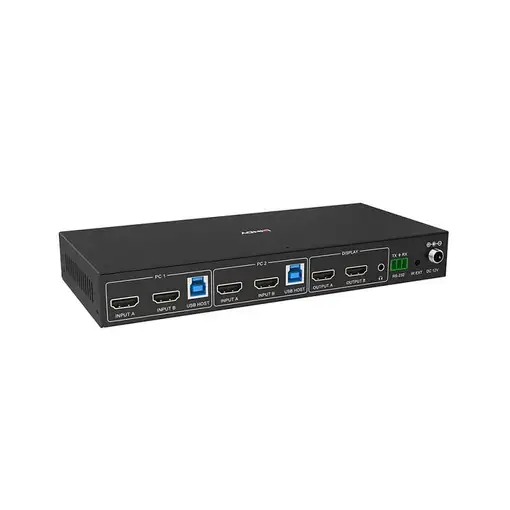 Lindy 39314 interruptor KVM Negro