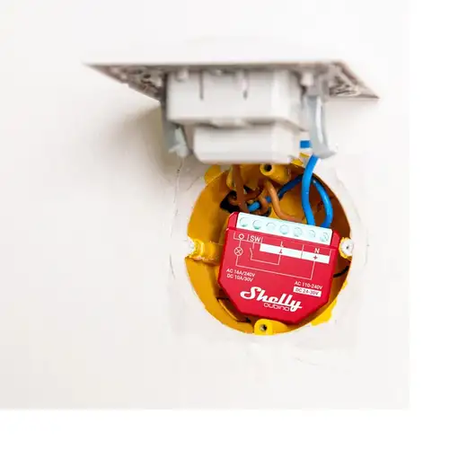 Shelly Qubino Wawe 1PM Interruptor inteligente Rojo