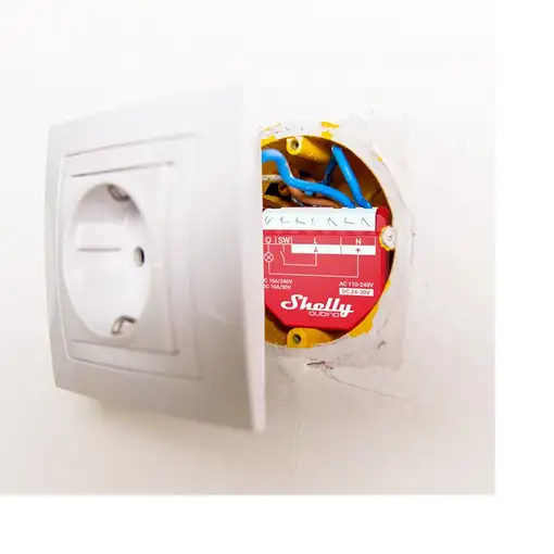 Shelly Qubino Wawe 1PM Interruptor inteligente Rojo