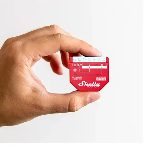 Shelly Qubino Wawe 1PM Interruptor inteligente Rojo