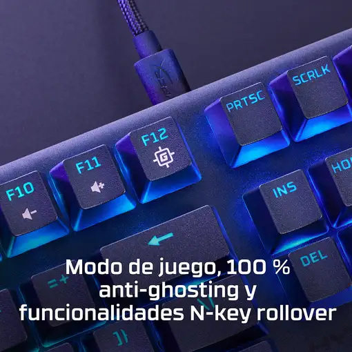 Teclado mecánico gaming HyperX Alloy Origins Core PBT HX azul