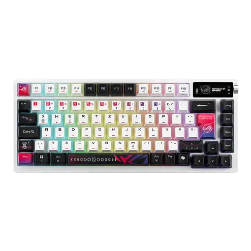 ASUS ROG Azoth X teclado Juego USB + RF Wireless + Bluetooth QWERTZ Blanco