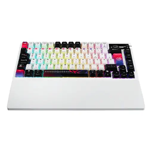 ASUS ROG Azoth X teclado Juego USB + RF Wireless + Bluetooth QWERTZ Blanco