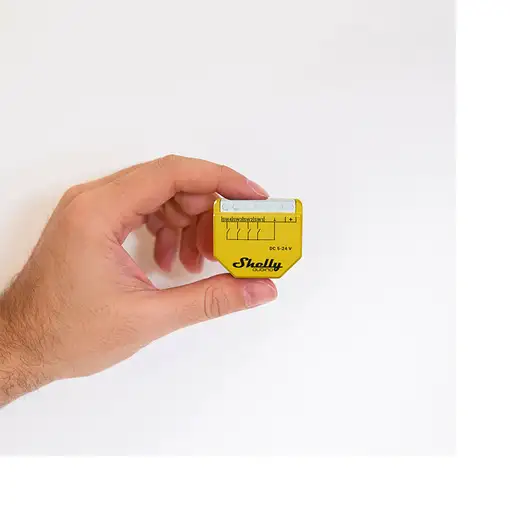 Shelly Qubino Wave i4 DC Interruptor inteligente Amarillo