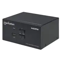 Manhattan Switch KVM HDMI de 2 puertos para dos monitores