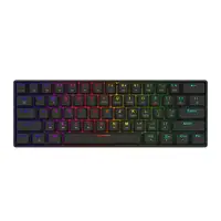 Savio BLACKOUT X2 RED teclado Juego USB QWERTY Internacional de EE.UU. Negro