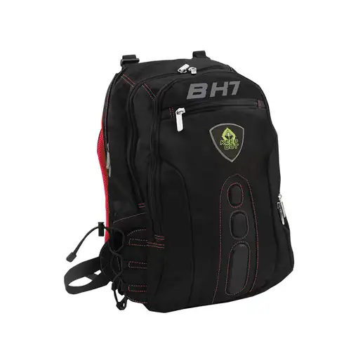 KeepOut BK7R mochila Negro, Rojo Nylon