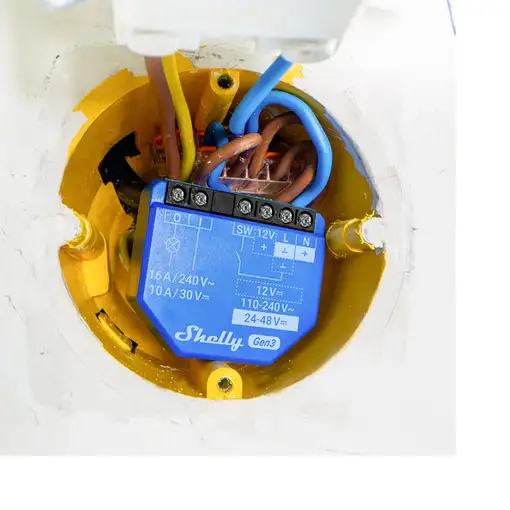 Shelly 1 Gen3 Interruptor inteligente Azul