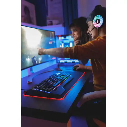 SureFire Silent Flight RGB-680 Alfombrilla de ratón para juegos Negro