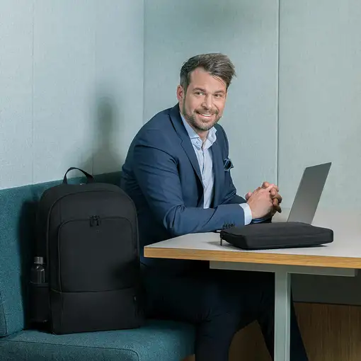 DICOTA Eco Backpack BASE 35,8 cm (14.1") Mochila Negro