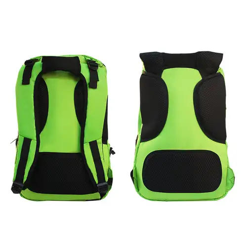KeepOut BK7F mochila Negro, Verde Imitación piel, Nylon