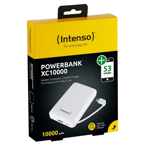 Intenso XC10000 Polímero de litio 10000 mAh Blanco