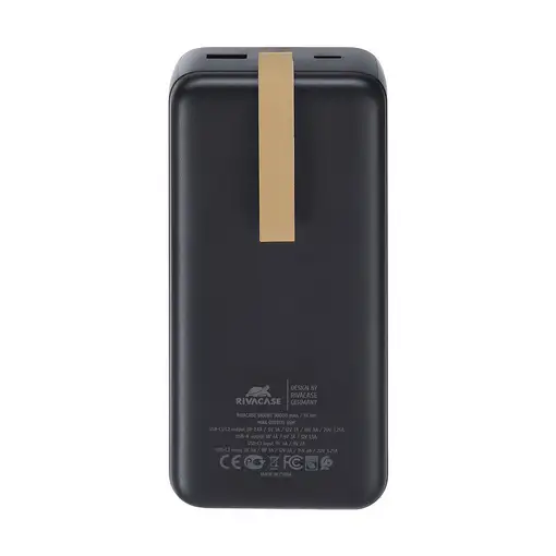 Rivacase VA1083 batería externa Polímero de litio 30000 mAh Negro