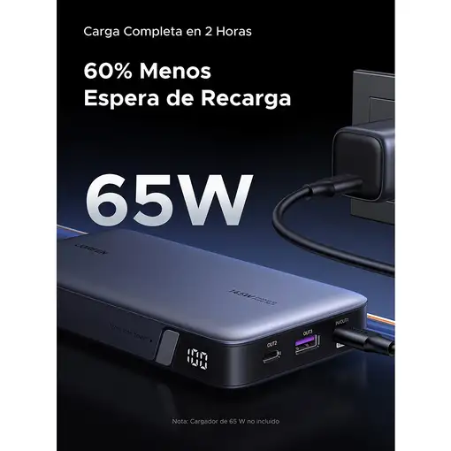 Ugreen 90597A batería externa 25000 mAh Gris