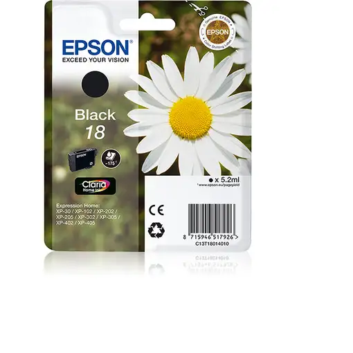 Epson Daisy Cartucho 18 negro (etiqueta RF)