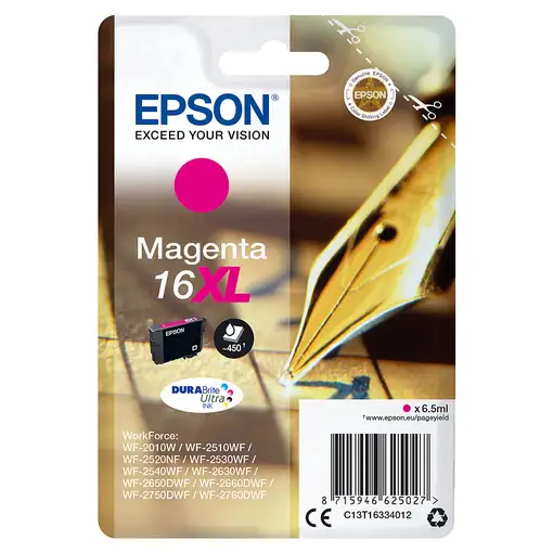 Epson Pen and crossword Cartucho 16XL magenta (etiqueta RF) Epson Pen and crossword Cartucho 16XL magenta (etiqueta RF)