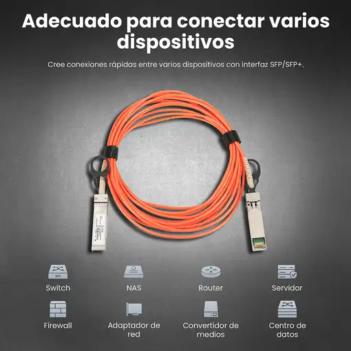 Extralink SFP+ AOC Cable AOC SFP+ 10Gbps, 5m