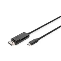 Digitus Cable adaptador bidireccional USB Type C <=> DisplayPort