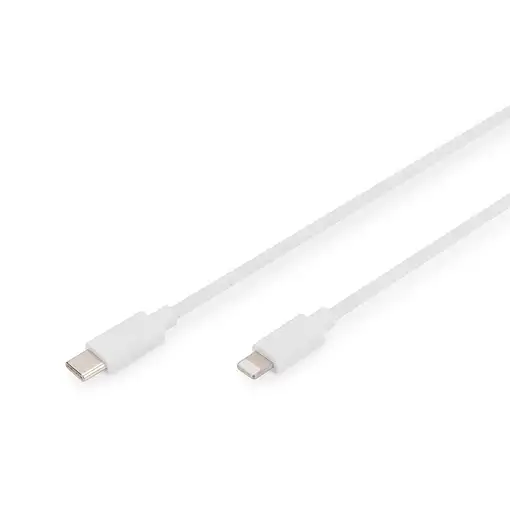 Digitus Cable de datos/carga USB-C - Lightning, certificado MFI, 1 m