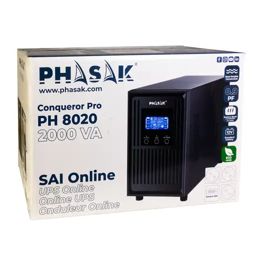 Phasak SAI Conqueror Pro Online 2000 VA - PH 8020