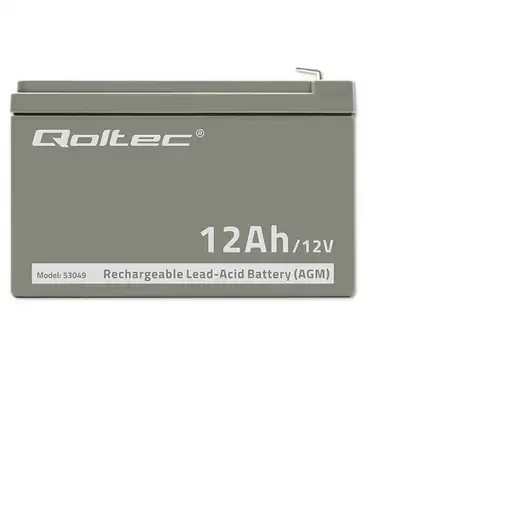 Qoltec 53049 batería para sistema ups VRLA AGM 12 V 12 Ah