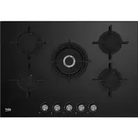 Beko HILW 75222 SL hobs Negro Integrado 75 cm Encimera de gas 5 zona(s)