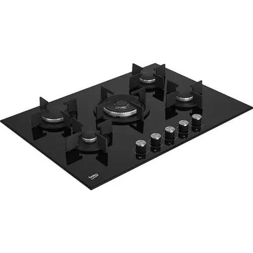 Beko HILW 75222 SL hobs Negro Integrado 75 cm Encimera de gas 5 zona(s)