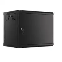 Lanberg WF01-6409-00B armario rack 9U Bastidor de pared Negro