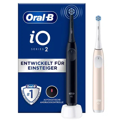 Oral-B iO Series 2 Adulto Cepillo dental vibratorio Negro, Rosa