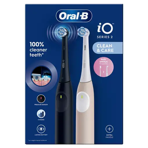 Oral-B iO Series 2 Adulto Cepillo dental vibratorio Negro, Rosa