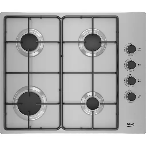 Beko HIGG 64103 SXN hobs Acero inoxidable Integrado 58 cm Encimera de gas 4 zona(s