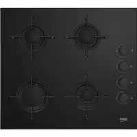 Beko HING 64120 SB hobs Negro Integrado 65 cm Encimera de gas 4 zona(s)
