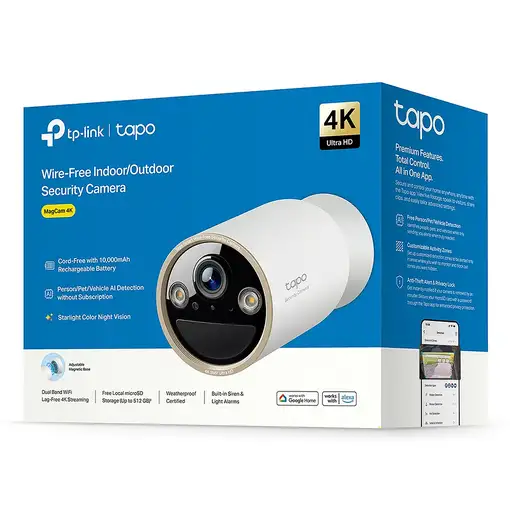 TP-Link Tapo C460 Bala (forma) Cámara de seguridad IP Exterior 3840 x 2160 Pixeles