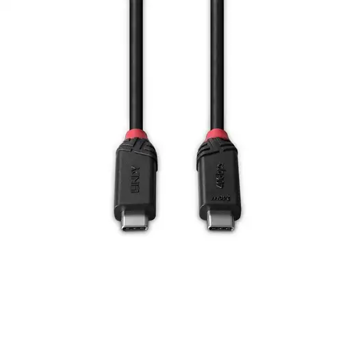 Lindy 37000 cable USB USB4 Gen 3x2 0,5 m USB C Negro