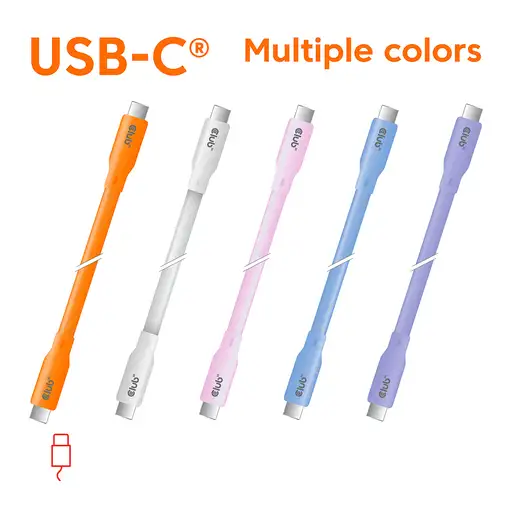 CLUB3D Cable USB C Púrpura