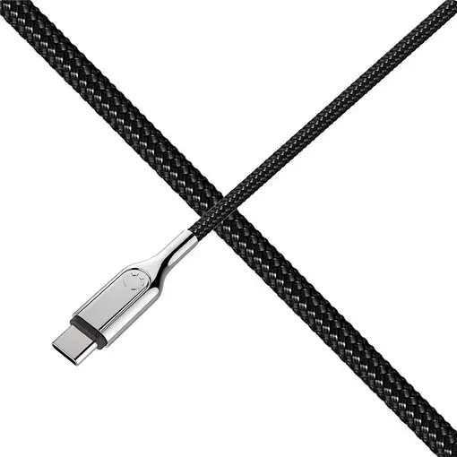 Cygnett CY2681PCUSA cable USB USB 2.0 1 m USB C USB A Negro, Acero inoxidable