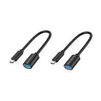 Conceptronic ABBY11B cable USB USB 3.2 Gen 1 (3.1 Gen 1) 0,2 m USB C USB A Negro