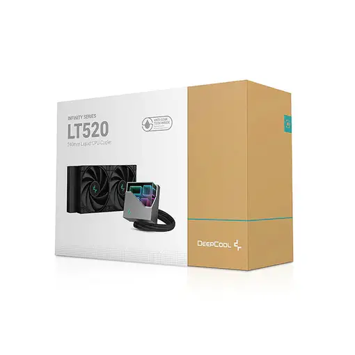 DeepCool LT520 Procesador Sistema de refrigeración líquida todo en uno 12 cm Negro