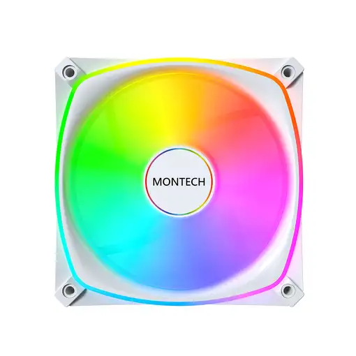 Montech AX120 PRO Carcasa del ordenador Ventilador 12 cm Blanco 3 pieza(s)
