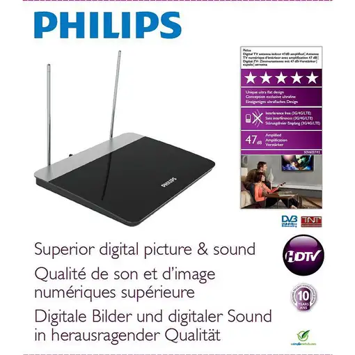 Philips Antena de televisión digital SDV6227/12