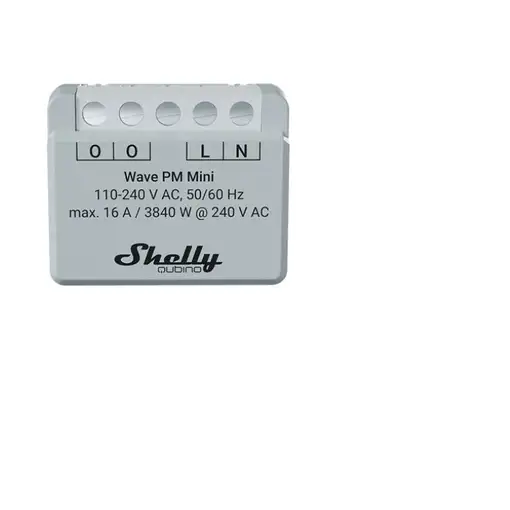 Shelly Qubino Wave PM Mini Interruptor inteligente Gris