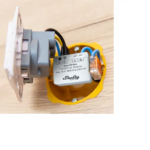 Shelly Qubino Wave PM Mini Interruptor inteligente Gris