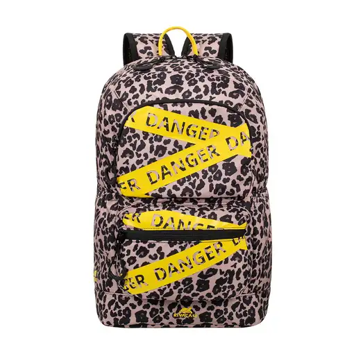 Rivacase Erebus 33,8 cm (13.3") Mochila Beige, Negro, Amarillo