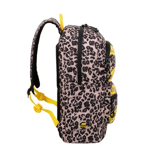 Rivacase Erebus 33,8 cm (13.3") Mochila Beige, Negro, Amarillo