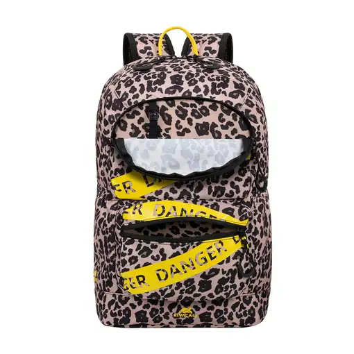 Rivacase Erebus 33,8 cm (13.3") Mochila Beige, Negro, Amarillo