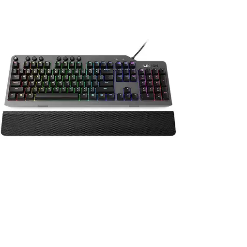 Lenovo Legion K500 teclado Juego USB QWERTY Inglés de EE. UU. Negro, Gris